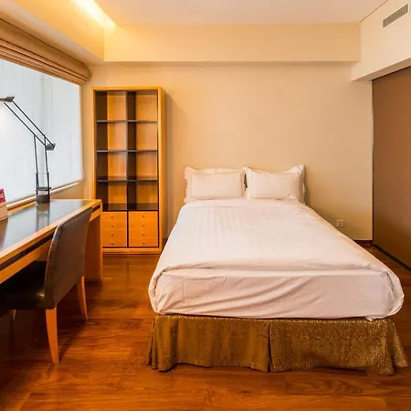 Shanghai Centre Serviced Apartment Bagian luar foto