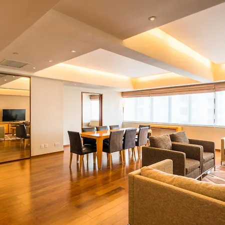 Shanghai Centre Serviced Apartment Bagian luar foto