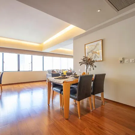 Shanghai Centre Serviced Apartment Bagian luar foto